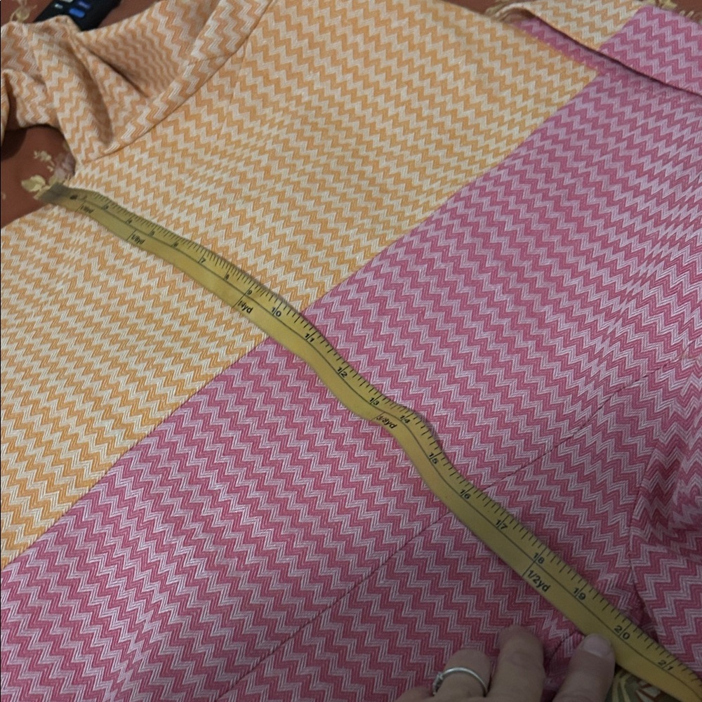 Avec Les Filles Colorblock Blazer in Pink and Orange - Picture 6 of 7